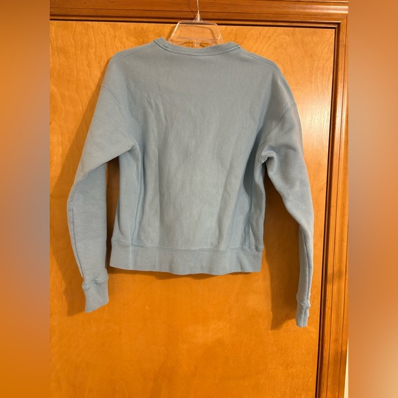 Champion Women's Blue Reverse Weave Sweatshirt - Picture 5 of 5